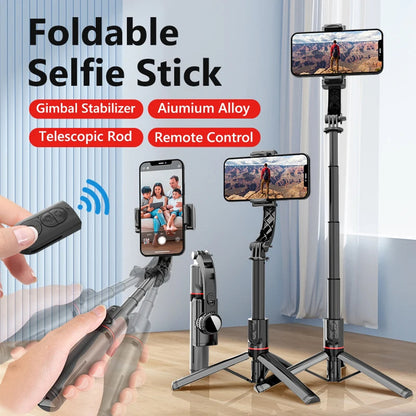 Selfie Stick Bluetooth Techsuit L19, Universal, Schwarz