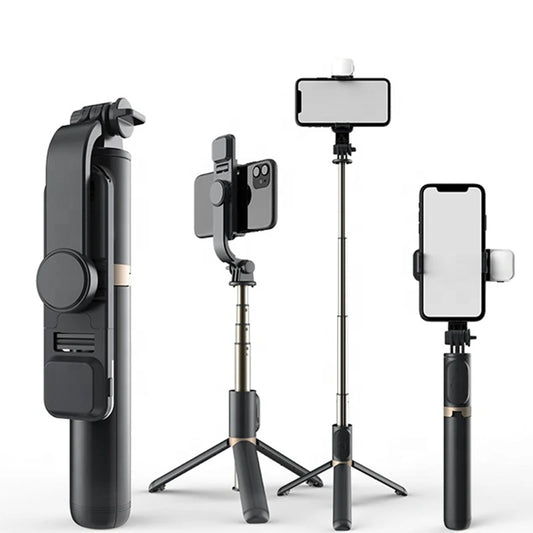 Selfie Stick Bluetooth Techsuit Q03s, Universal, Schwarz