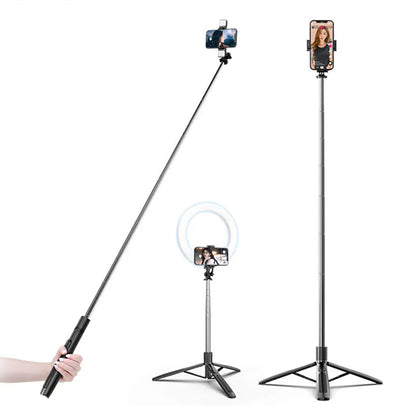 Selfie Stick Bluetooth Techsuit Q05, Universal, Schwarz