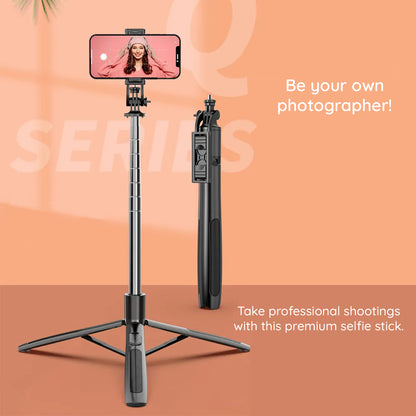 Selfie Stick Bluetooth Techsuit Q06, Universal, Schwarz