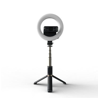 Selfie Stick Bluetooth Techsuit Q07 Ring Light, Universal, Schwarz