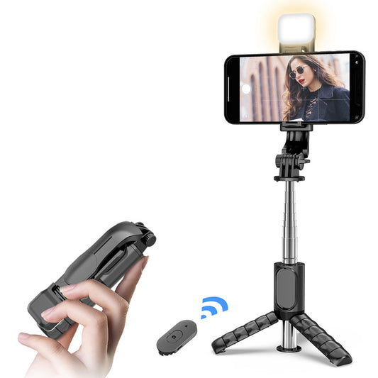Selfie Stick Bluetooth Techsuit Q11s, Universal, Schwarz