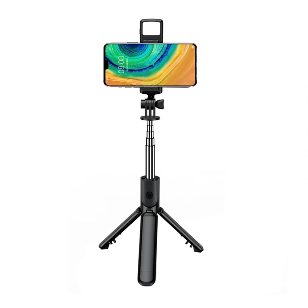 Selfie Stick Bluetooth Techsuit S03-S, Universal, Schwarz