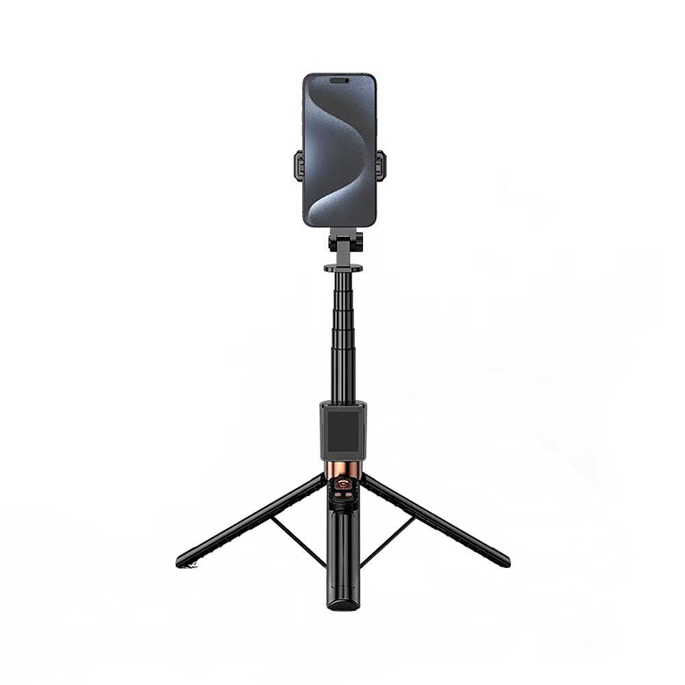 Selfie Stick Bluetooth XO Design SS23 Dual Lights, Universal, Schwarz