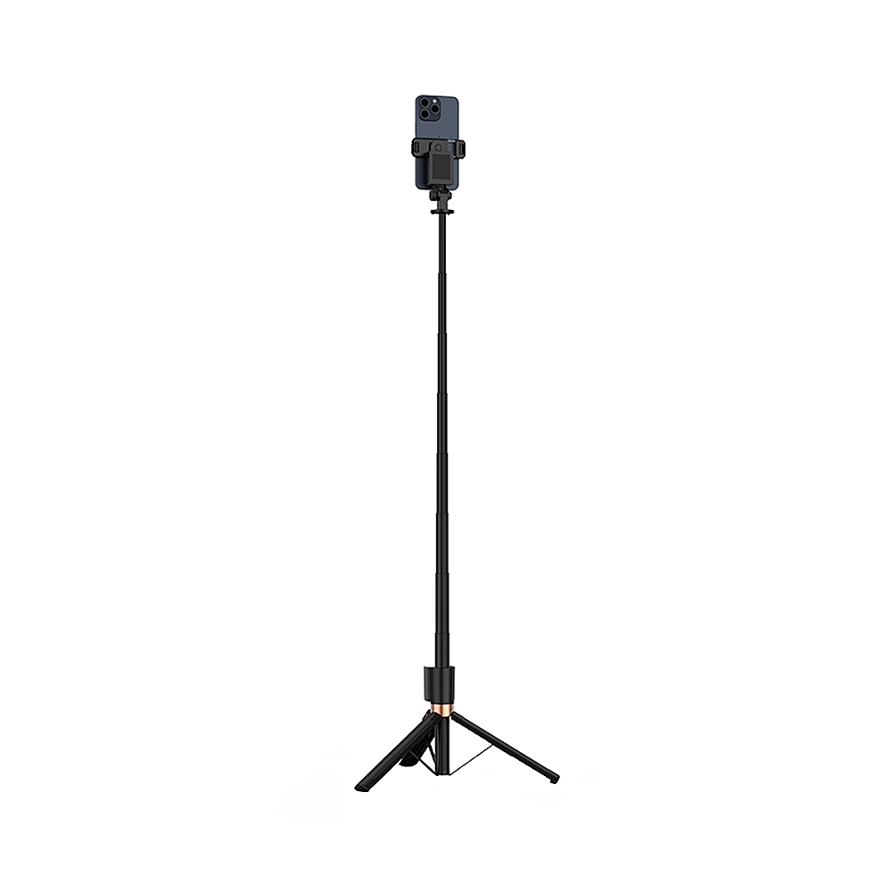 Selfie Stick Bluetooth XO Design SS23 Dual Lights, Universal, Schwarz