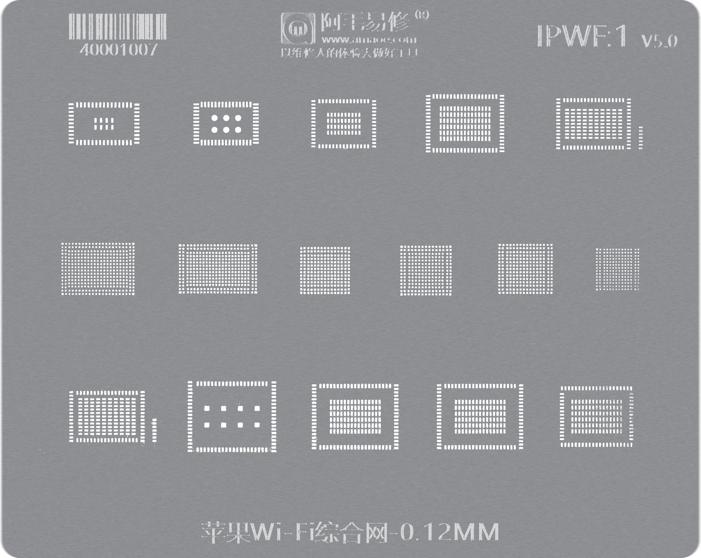 BGA-Schablone Amaoe für Apple iPhone Serie, Wifi IC