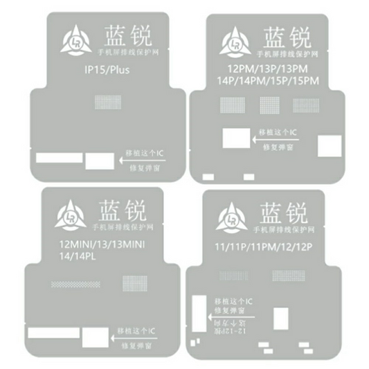 BGA-Schablone Lanrui für Apple iPhone 11 - 15 Serie