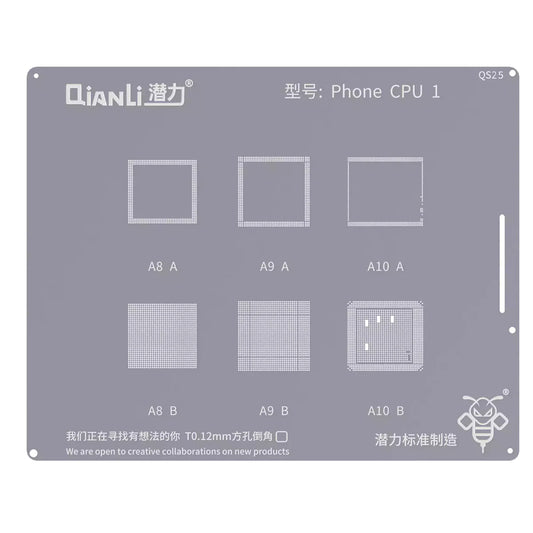 BGA-Schablone QIANLI QS25 für Apple iPhone Serie, CPU1