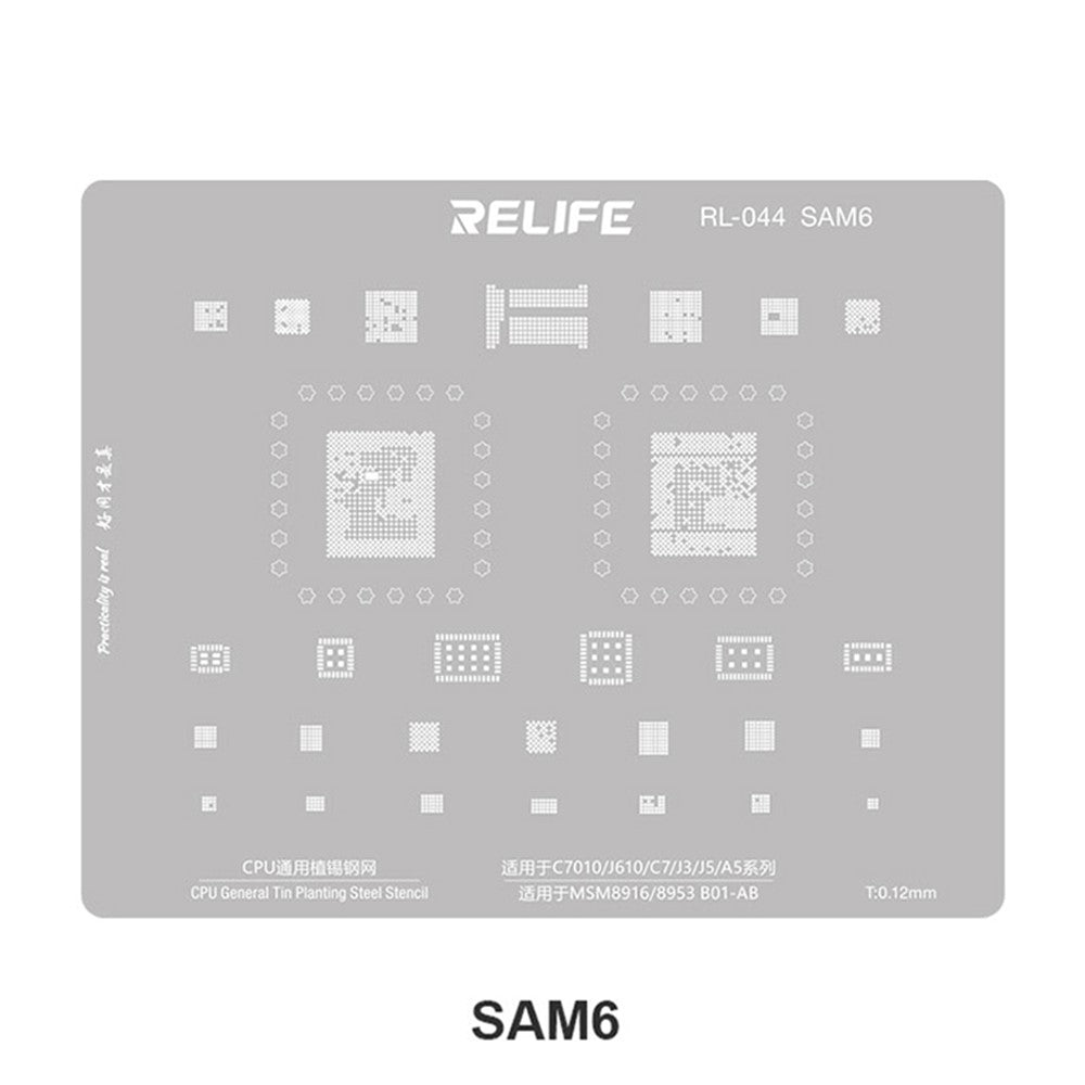 BGA Stencil Relife RL-044 V2.0 for Samsung Series CPU
