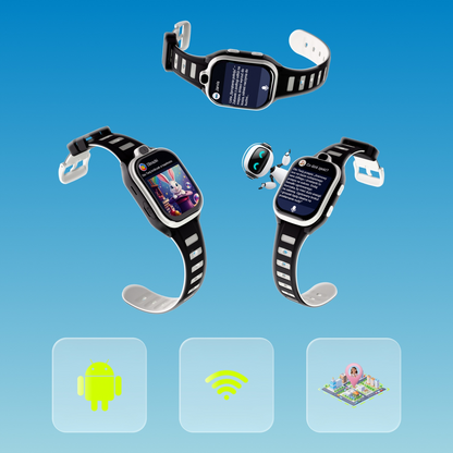 Smartwatch Forever Kids Boost KW-530 Call, Schwarz