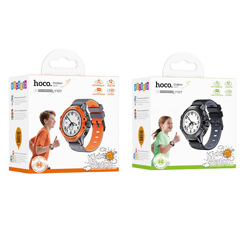 Smartwatch HOCO Y107 Kids Call, Schwarz
