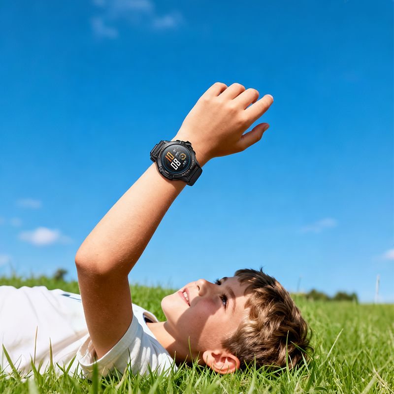 Smartwatch HOCO Y107 Kids Call, Schwarz, Wiederverpackt