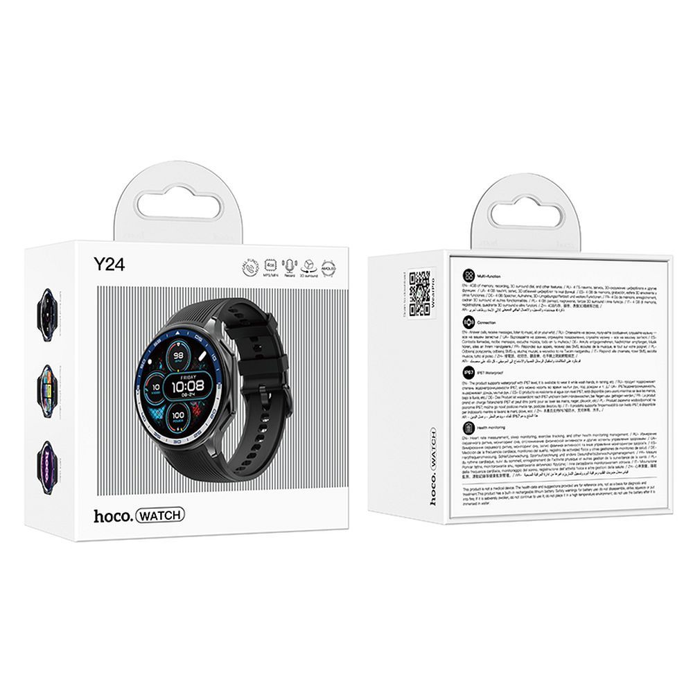 Smartwatch HOCO Y24 Call, Schwarz