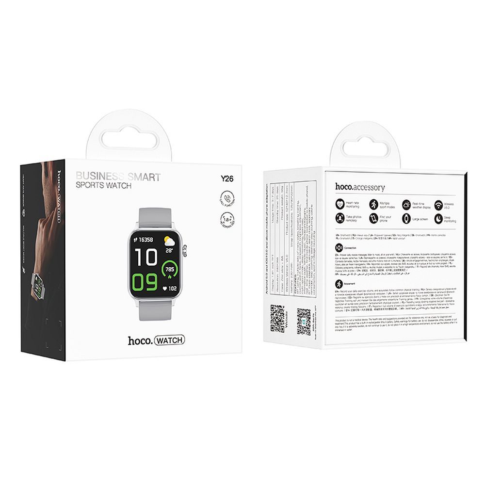 Smartwatch HOCO Y26 Call, Silber