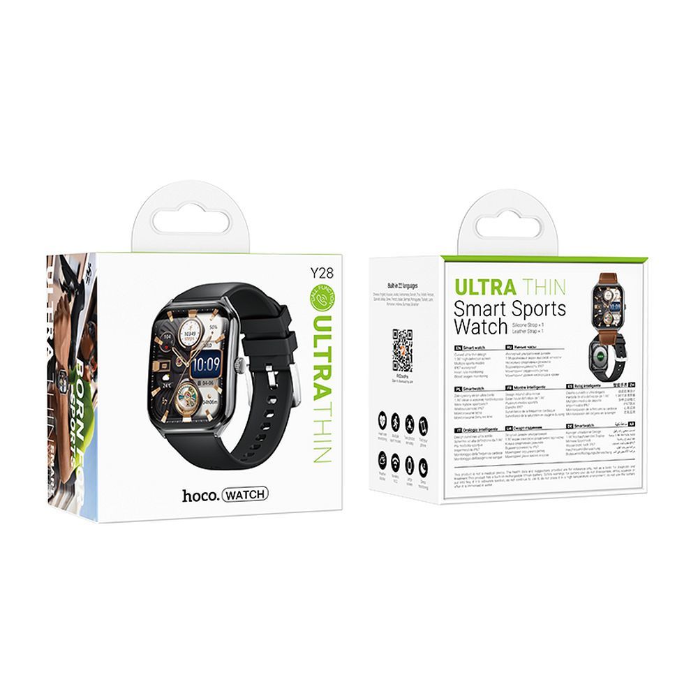 Smartwatch HOCO Y28 Call, Schwarz
