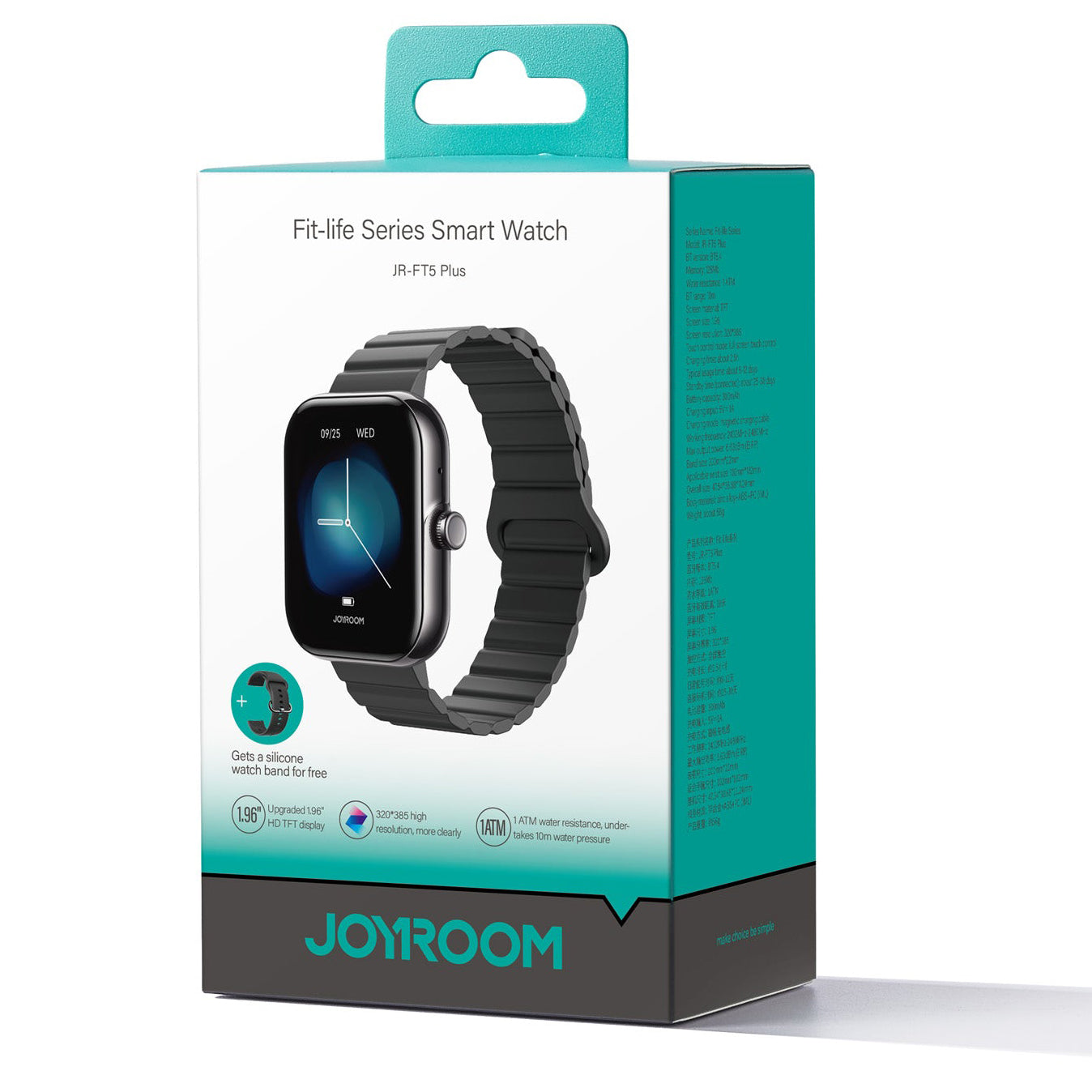 Smartwatch Joyroom JR-FT5 Plus Call, Schwarz