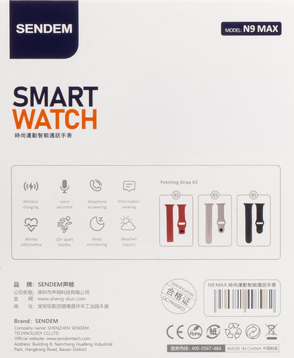 Smartwatch Sende N9 Max, Orange