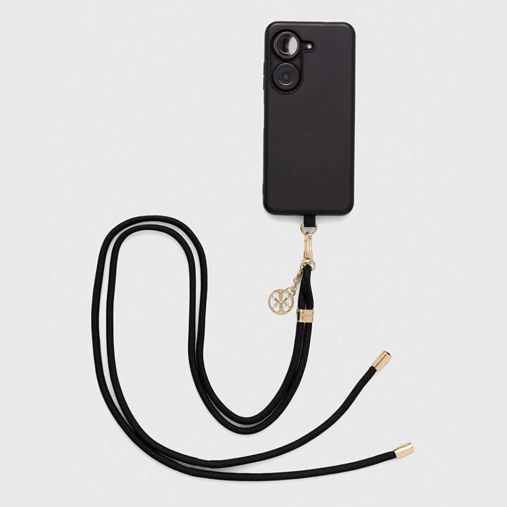 Guess CBDY 4G Charm Telefonkordel, Schwarz
