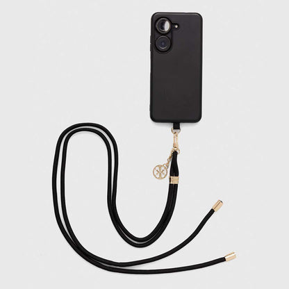 Guess CBDY 4G Charm Telefonkordel, Schwarz