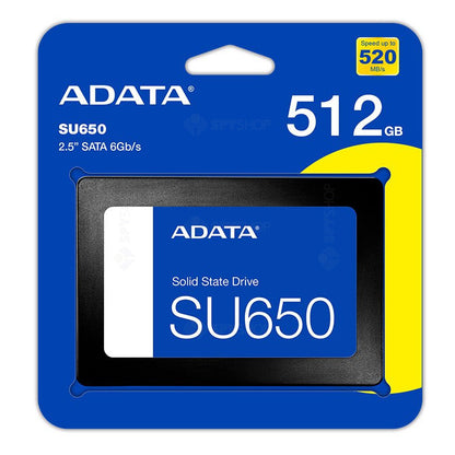 Solid State Drive (SSD) Adata SU650, 512GB, 2,5 Zoll, SATA III ASU650SS-512GT-R