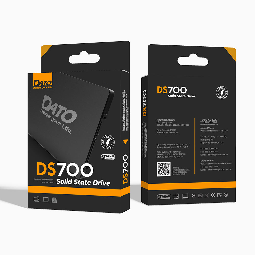 Solid State Drive (SSD) Dato, 2,5 Zoll, 4TB, SATA III, Schwarz DS700SSD-4TB