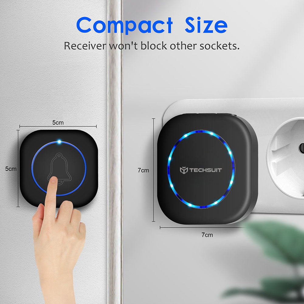 Techsuit SU1 Doorbell, Black