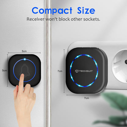 Techsuit SU1 Doorbell, Black