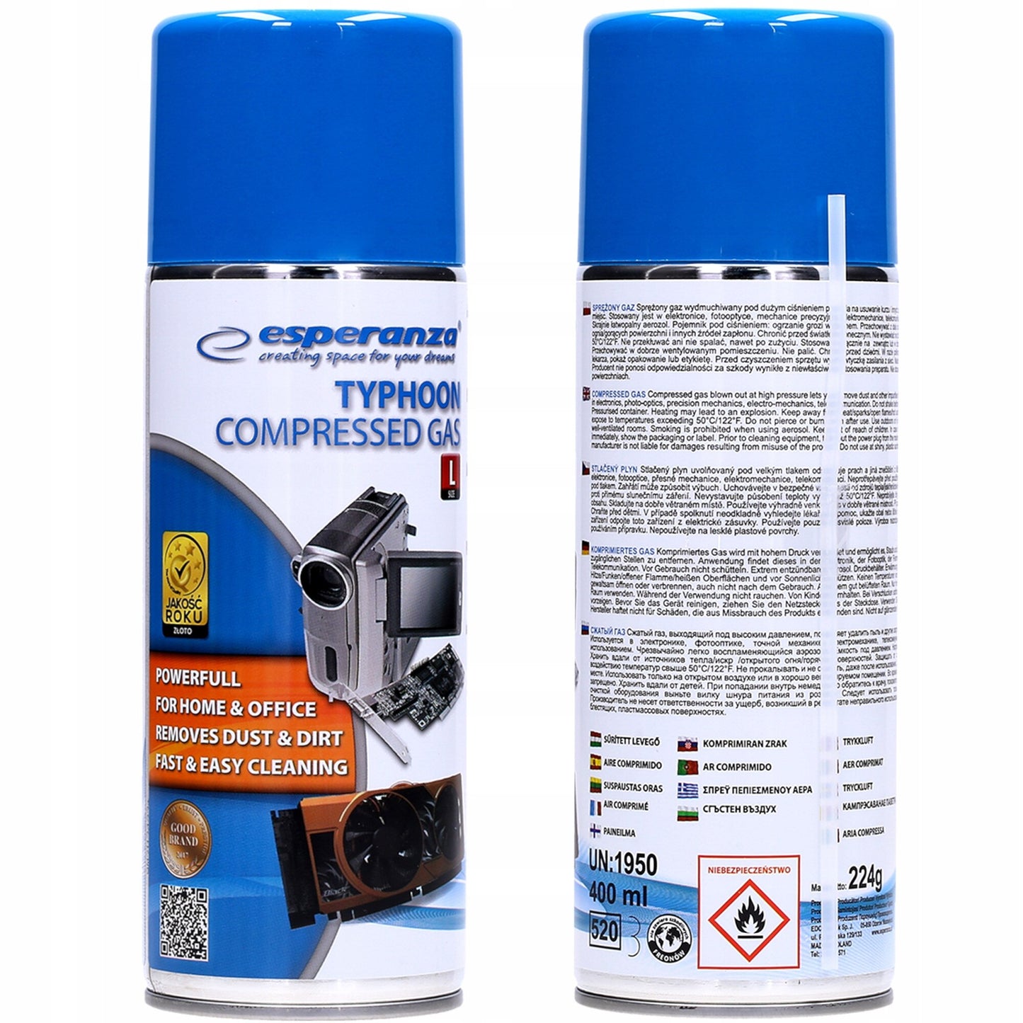 Esperanza ES102 Foam Cleaning Spray, 400ml