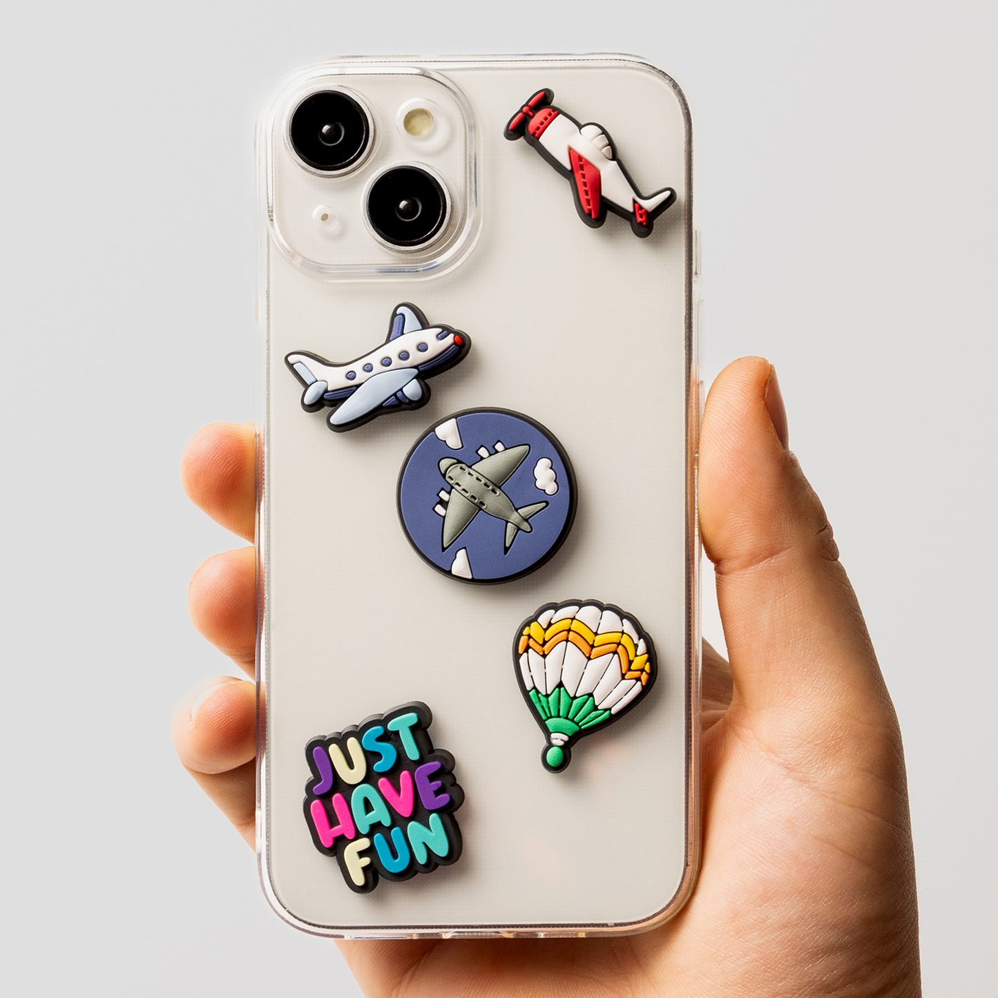 3D OEM Travel Sticker für Telefon-/Tablet-Hülle, 5-teiliges Set, Mehrfarbig