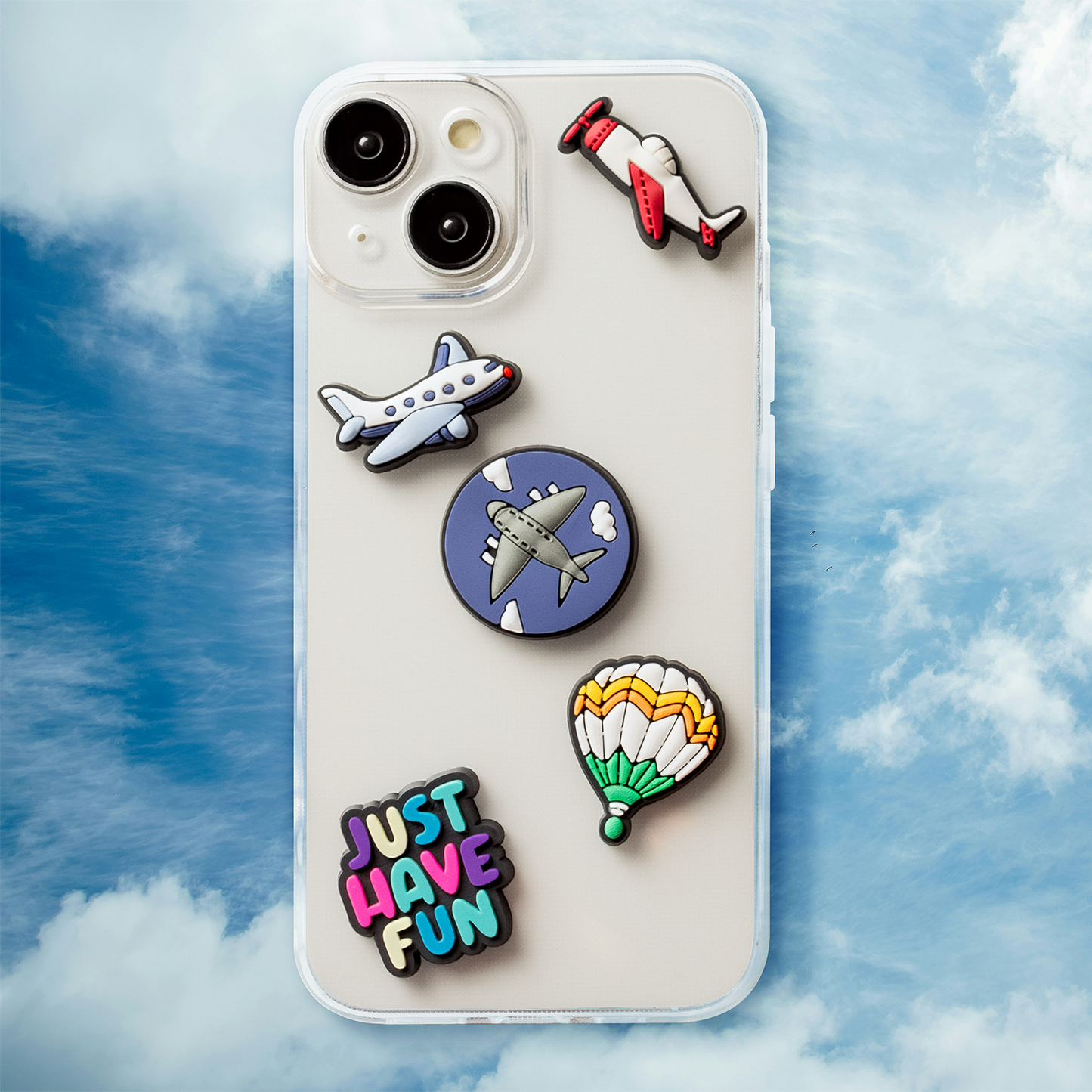 3D OEM Travel Sticker für Telefon-/Tablet-Hülle, 5-teiliges Set, Mehrfarbig