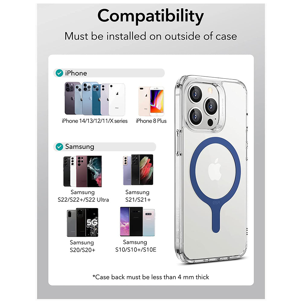 Metallischer ESR HaloLock Sticker, Set mit 2 Stück, Blau