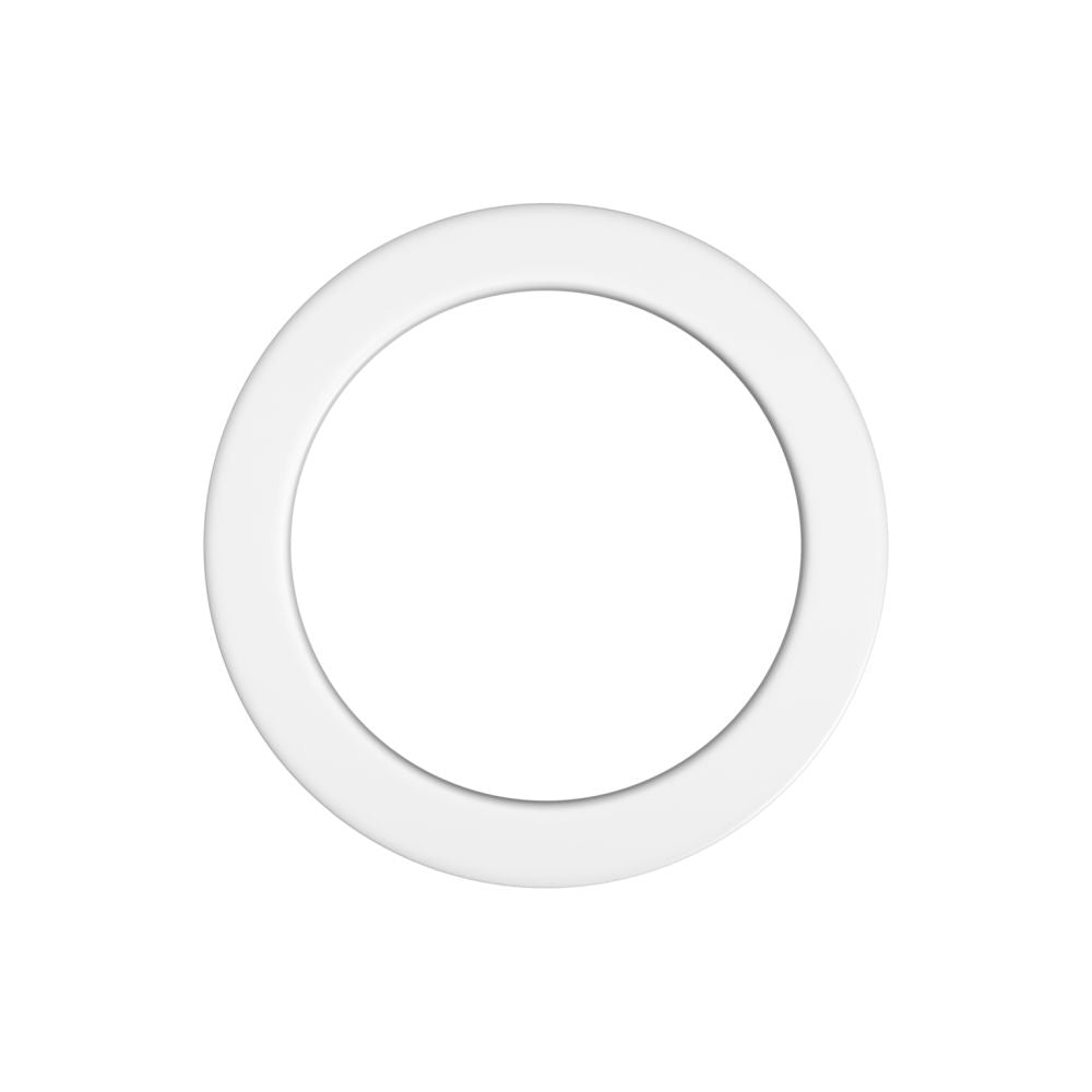 Fixed Metallic Sticker, White