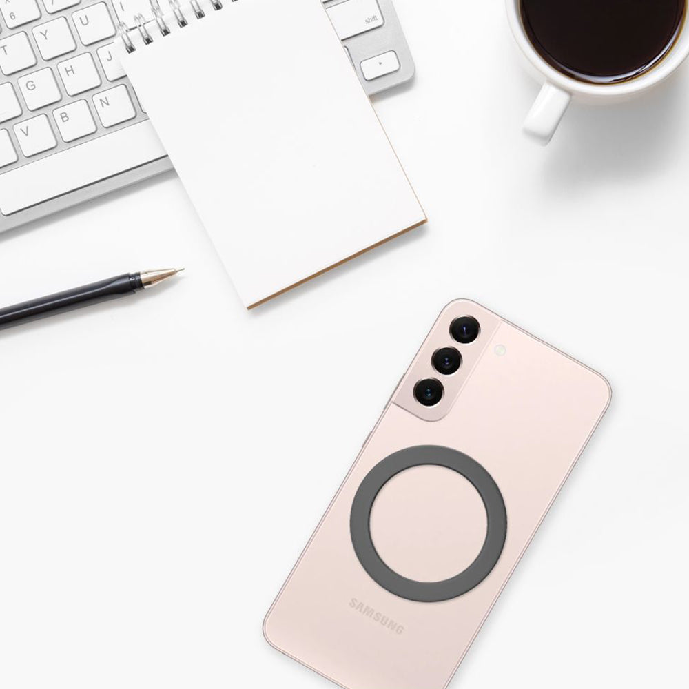 Metallischer Fixiersticker, Schwarz