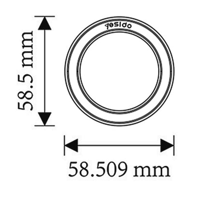 Metallsticker Yesido C208, Schwarz