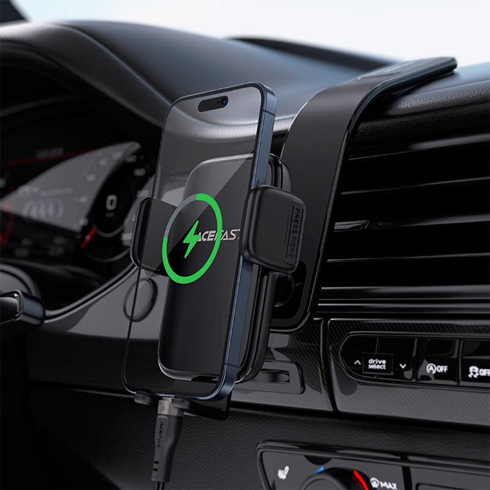 Autohalterung Acefast D28, 4,5 Zoll - 6,7 Zoll, Schwarz