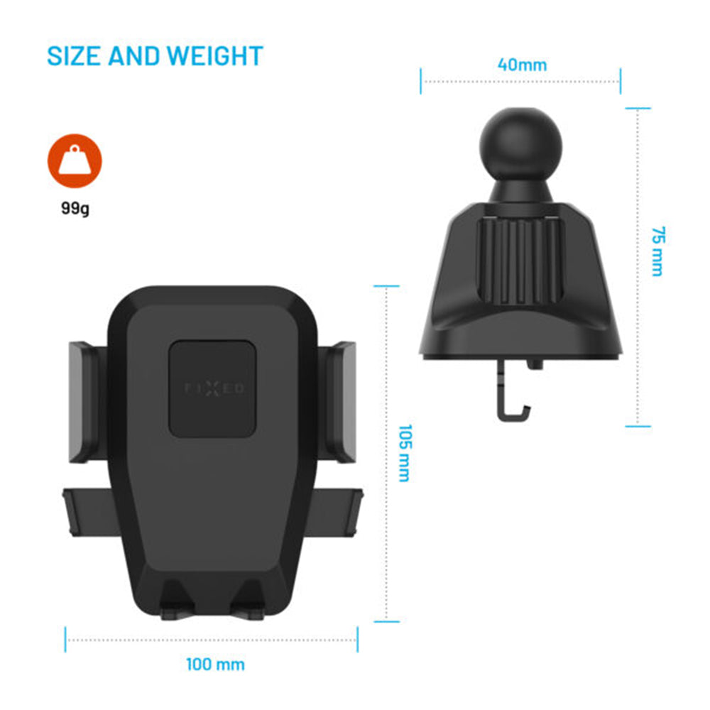 Autohalterung Fixed Iconiq Lock, Universal, Schwarz
