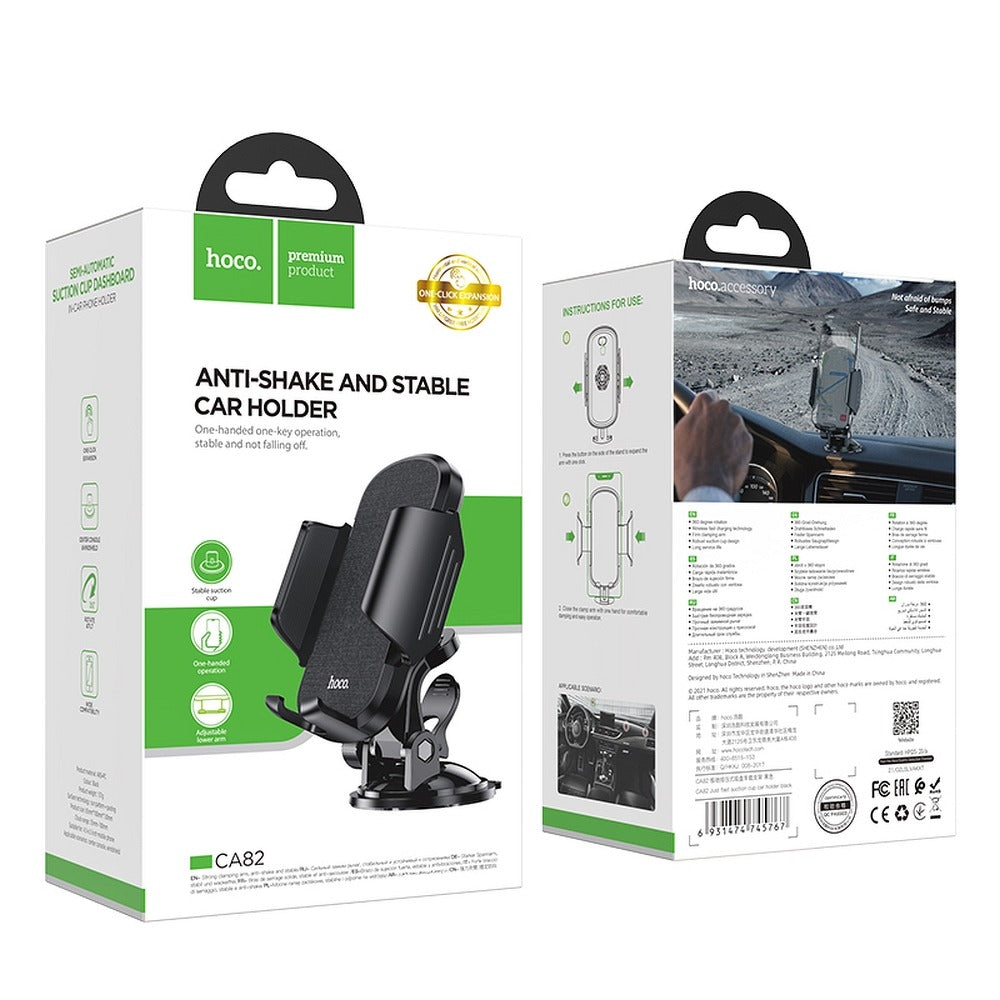 Autohalterung HOCO CA82 Just Fast, Universal, Schwarz