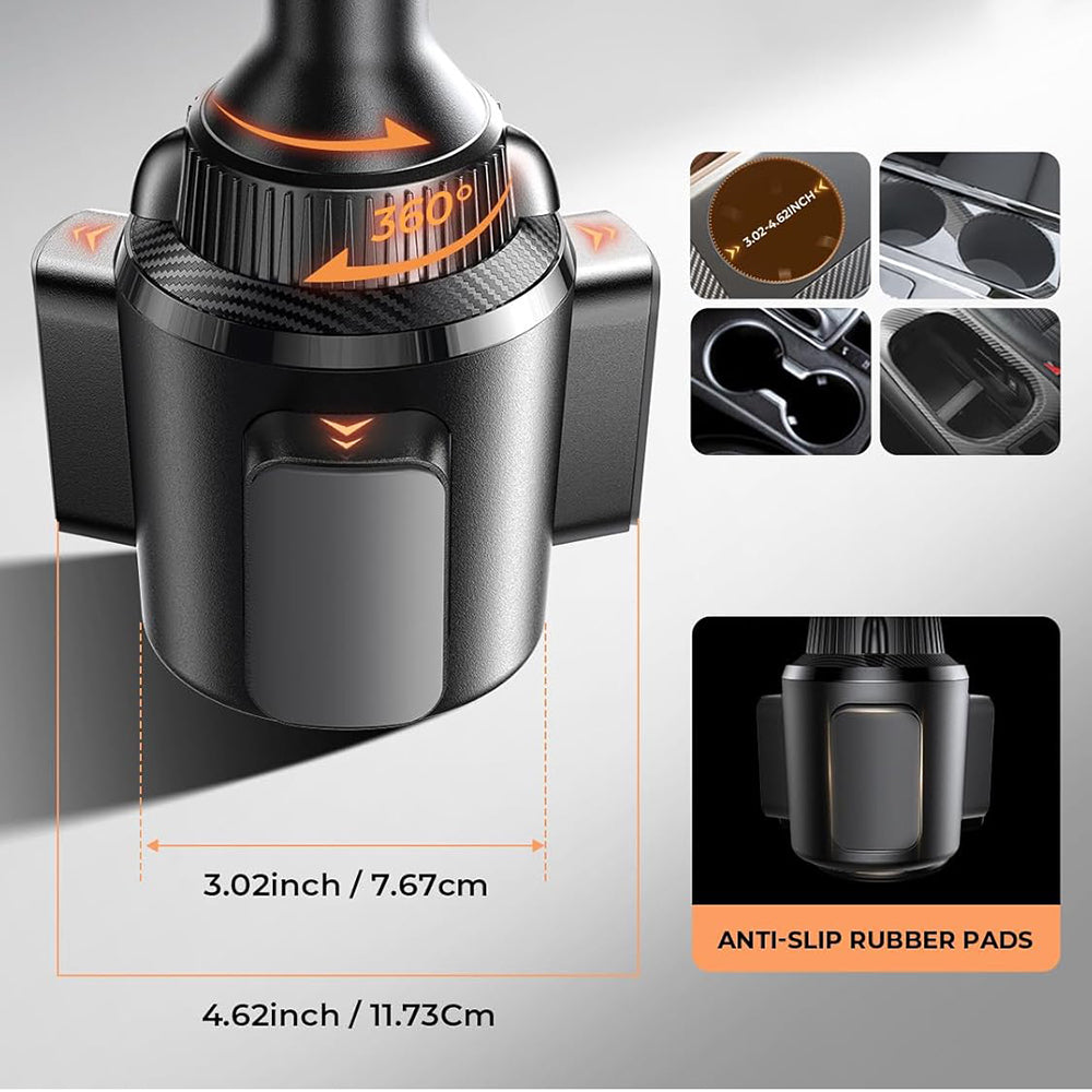 Lisen Autohalterung, 4,7 Zoll - 7,2 Zoll, Schwarz YL0220100001