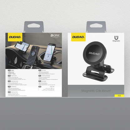 Dudao F25 Magnetic Car Mount, Universal, Black