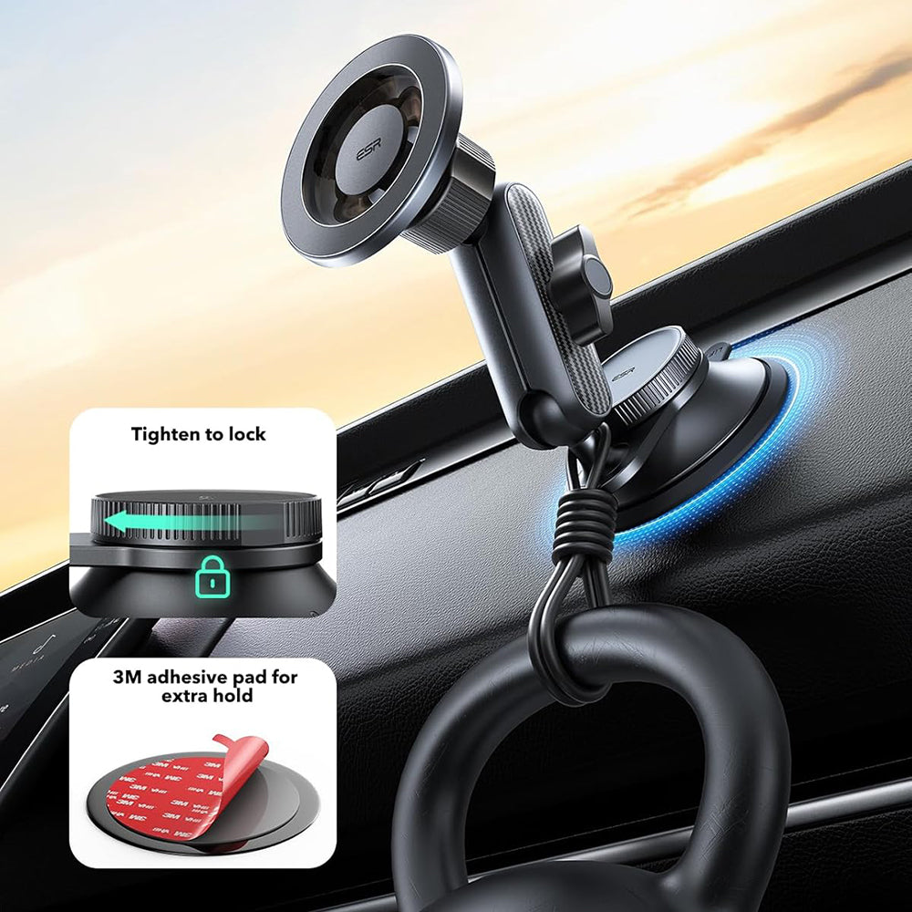 Magnetische Autohalterung ESR OmniLock Dash, Universal, Schwarz