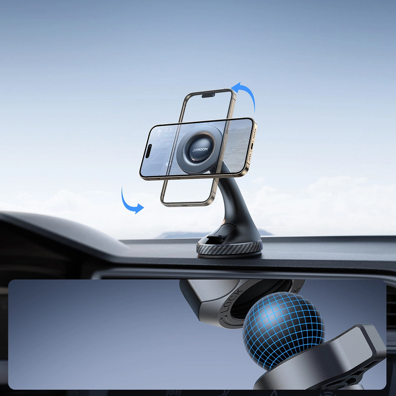 Joyroom JR-ZS406 Magnetische Autohalterung, Universal, Schwarz 
