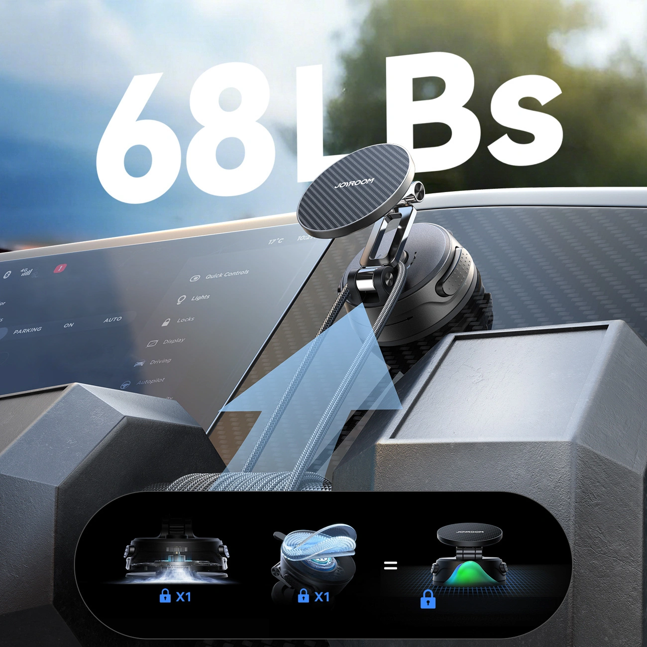 Joyroom JR-ZS51 Magnetic Car Mount, Universal, Black