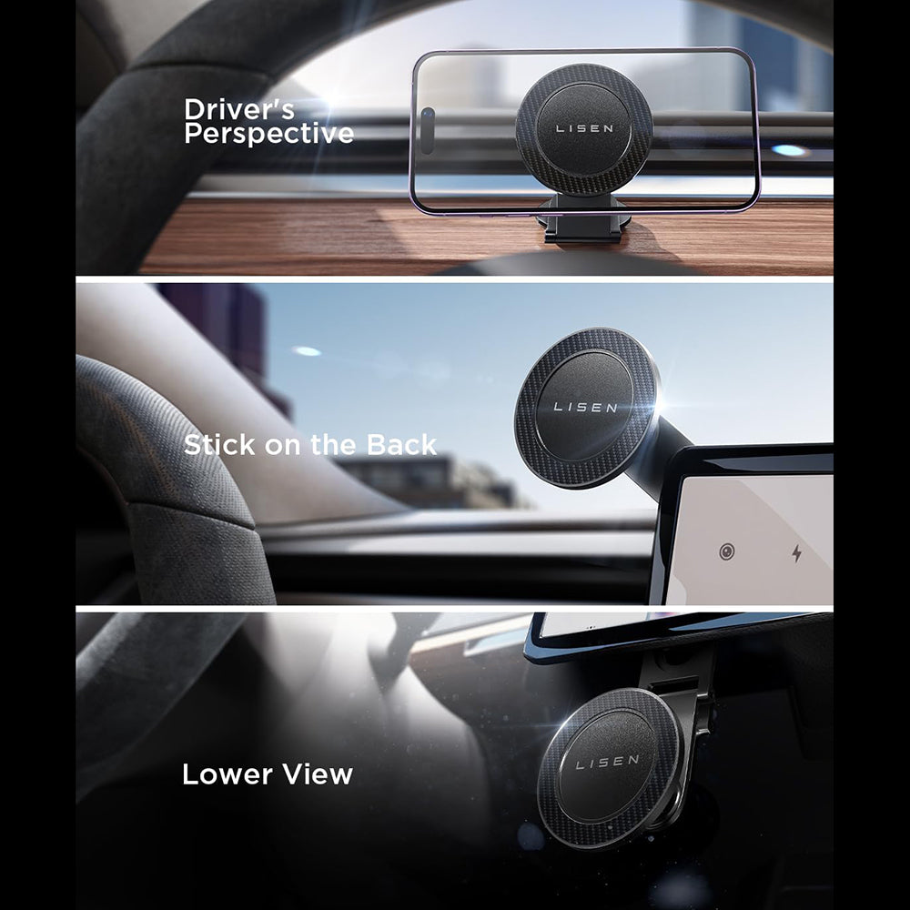 Magnetische Autohalterung Lisen, Universal, Schwarz YL0223050002