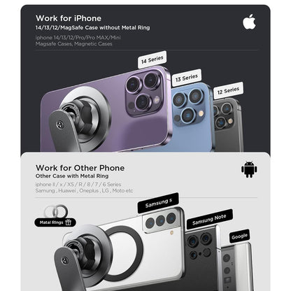 Magnetische Autohalterung Lisen, Universal, Schwarz YL0223050002