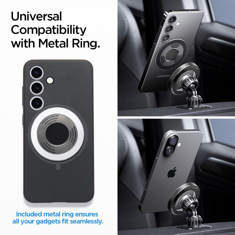 Magnetische Autohalterung Spigen MFT13, Universal, Silber ACP08314