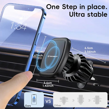 Magnetische Autohalterung Techsuit S2, Universal, Schwarz