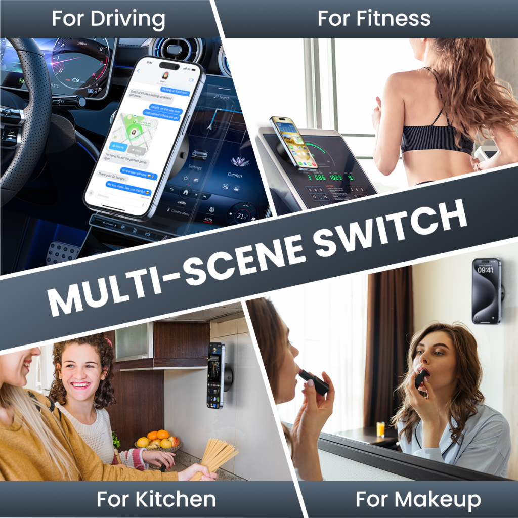 Magnetische Autohalterung XO Design C155, Universal, Schwarz