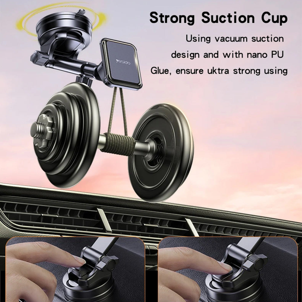 Yesido C263 Universal Magnetic Car Holder, Black