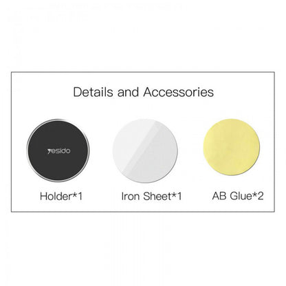 Yesido C38 Magnetic Car Holder, Universal, Black