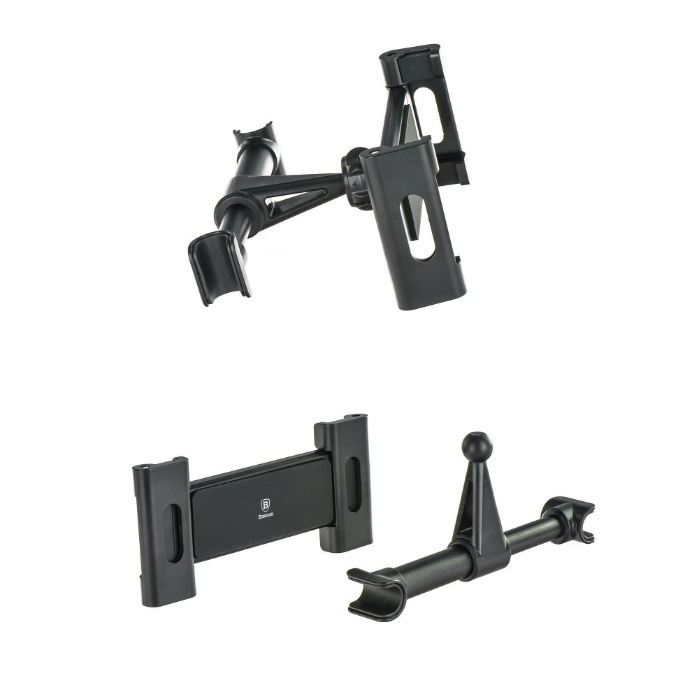 Baseus BackSeat Headrest Car Mount for Phone / Tablet, 4.7inch - 12.9inch, Black, Resealed SUHZ-01